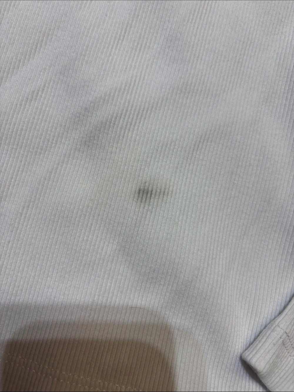 Buck Mason Surplus White Ribbed Crewneck Long Sleeve Top sz XL